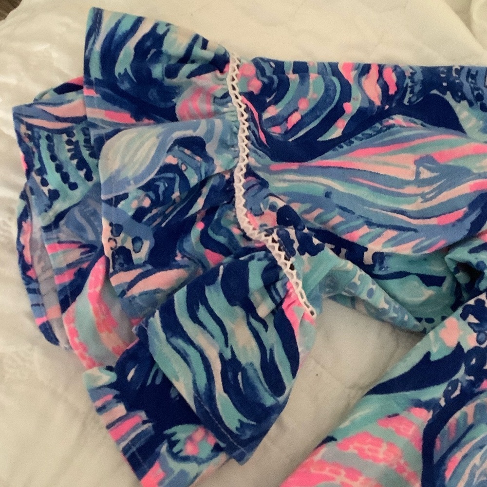 Lilly Pulitzer Blue and Pink Patterned Top